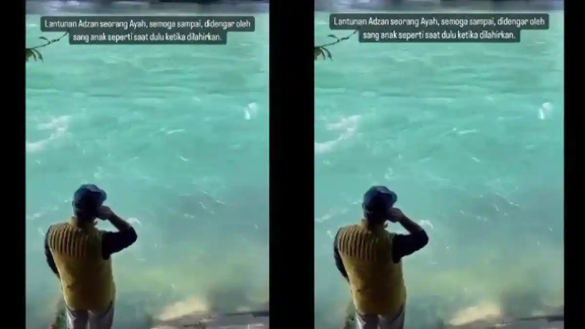 Momen Ridwan Kamil Lantunkan Adzan Bagi Eril di Pinggir Sungai Aare, Netizen: Yang Kuat Ya Kang Emil