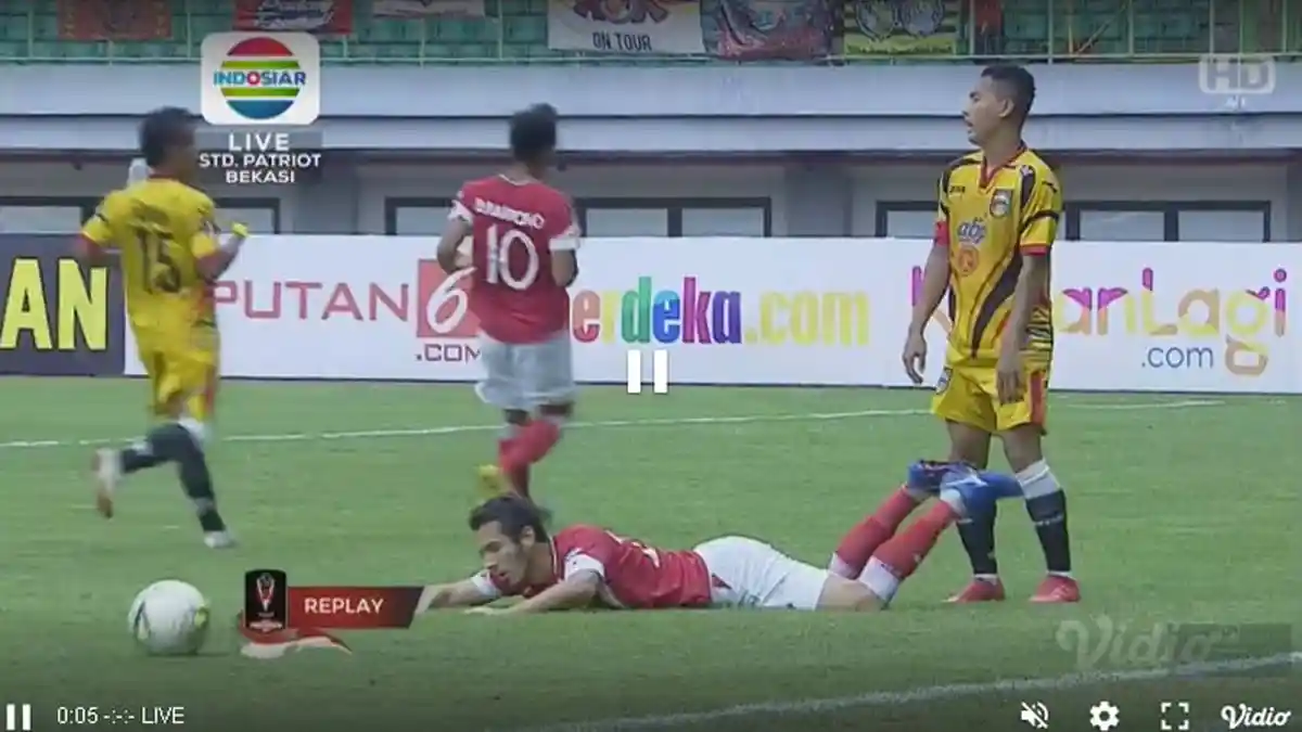 SEDANG BERLANGSUNG Live Indosiar! Link Live Streaming Semen Padang vs Mitra Kukar, Skor 1-0