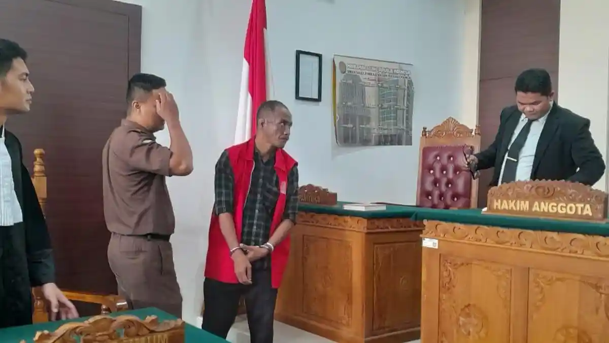 Mustafa Noer Terdakwa Kepemilikan Narkoba di Bintan Divonis 6 Tahun Penjara