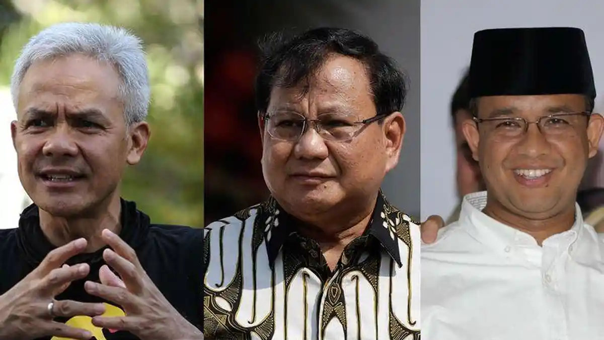 SURVEI INDIKATOR Pasangan Capres-Cawapres di Pemilu 2024: Prabowo-Erick, Ganjar-Sandiaga, Anies-AHY
