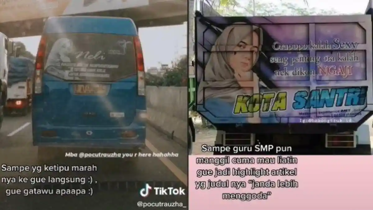 FOTONYA Acap Kali Nongol di Bodi Truk, Sang Gadis Akhirnya Lontar Curhatan