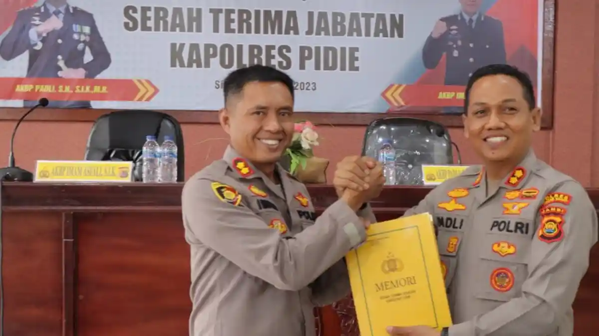 Padli Dimutasi Kapolres Tanjung Jambu Barat, Imam Asfali Resmi Bertugas Kapolres Pidie