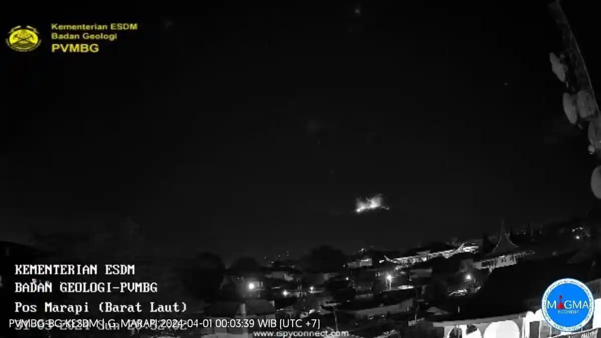 Update Aktivitas Gunung Marapi Sumbar, Erupsi Maret Meningkat Dibanding Bulan Februari