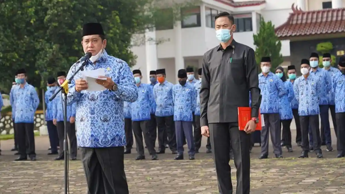 Bupati Pimpin Apel Gabungan di Lingkungan Pemerintah Kabupaten Banyuasin