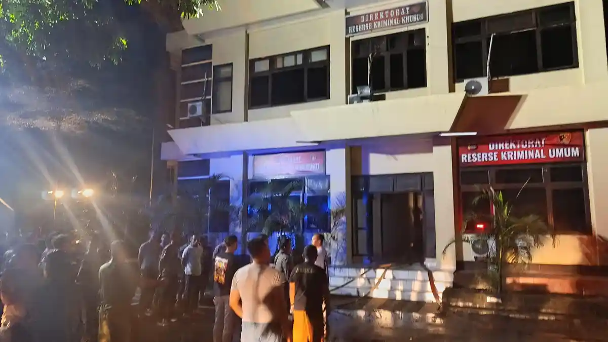 FOTO-FOTO Kebakaran Polda Gorontalo Dilihat dari Udara, Tampak Satu Gedung Utama Parah - Mapolda-Gorontalo-pdddddd.jpg