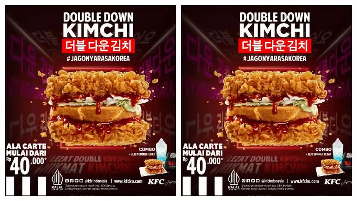 Promo KFC: Nikmati Menu Korea Double Down Kimchi Mulai dari Rp 40.000, Ini Syaratnya