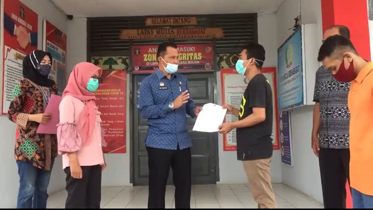 38 Napi Lapas Klas IIB Muara Bulian Dapat Program Asimilasi, 10 Napi Sudah Dijemput Keluarga