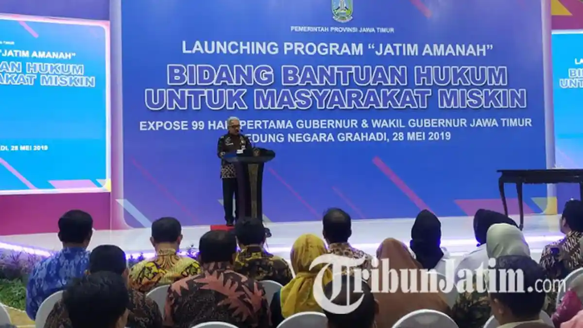 Pemprov Jawa Timur Beri Bantuan Hukum Gratis untuk Masyarakat Miskin Lewat Program 'Jatim Amanah'