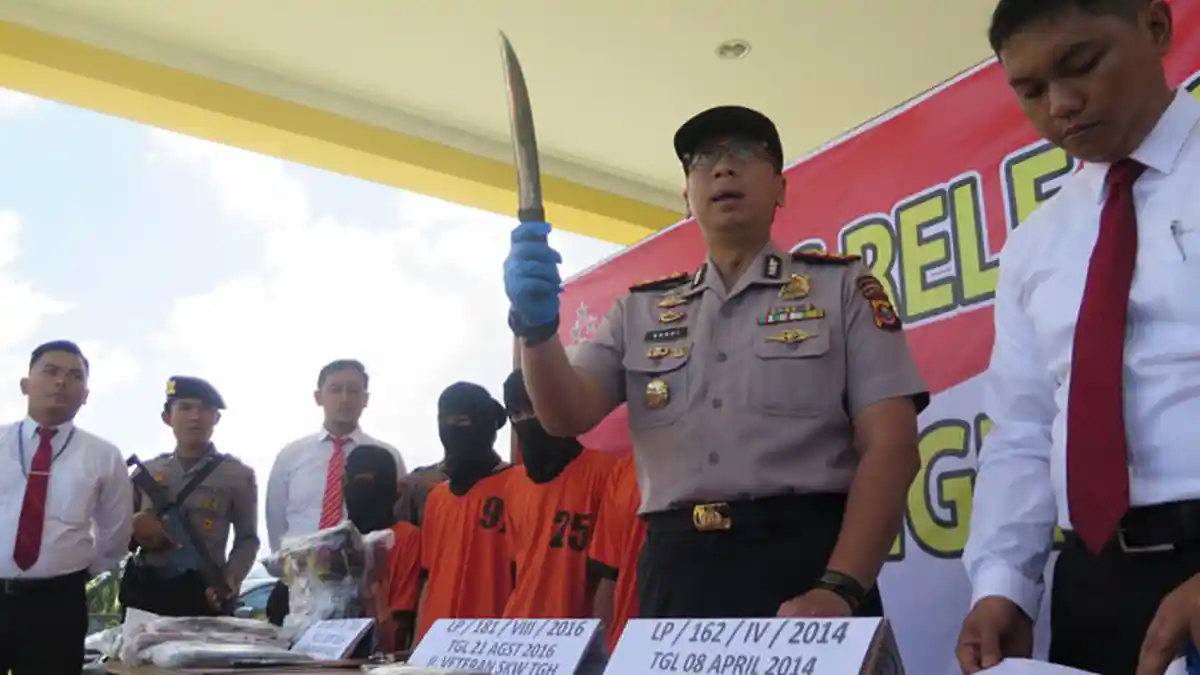 Polres Singkawang Tangkap Perampok BRI Sungai Garam Singkawang