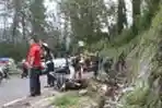 TKP Kecelakaan Maut di Puncak