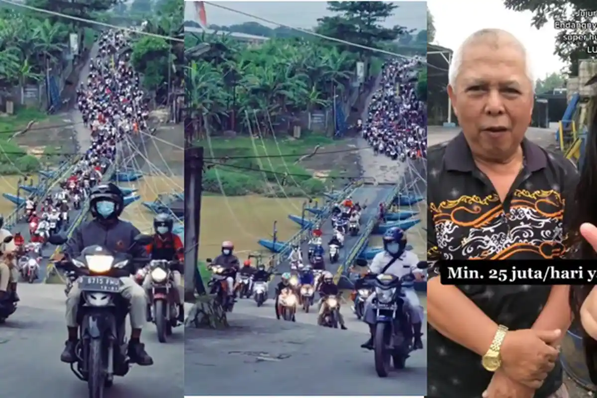 Sosok Haji Endang, Lulusan SMP yang Raup Omzet Rp 25 Juta per Hari dari Jembatan Perahu