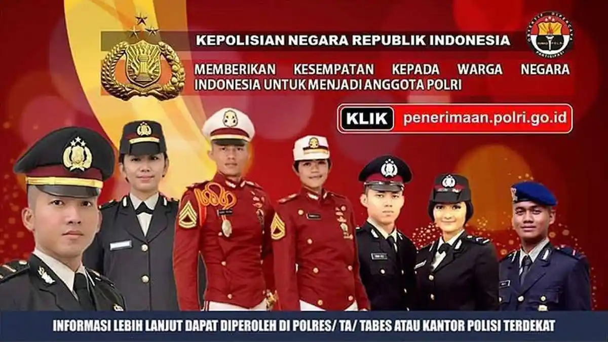 Polri Buka Penerimaan Akpol, Bintara, dan Tamtama Tahun 2021, Simak Tata Cara Pendaftaran di Sini!