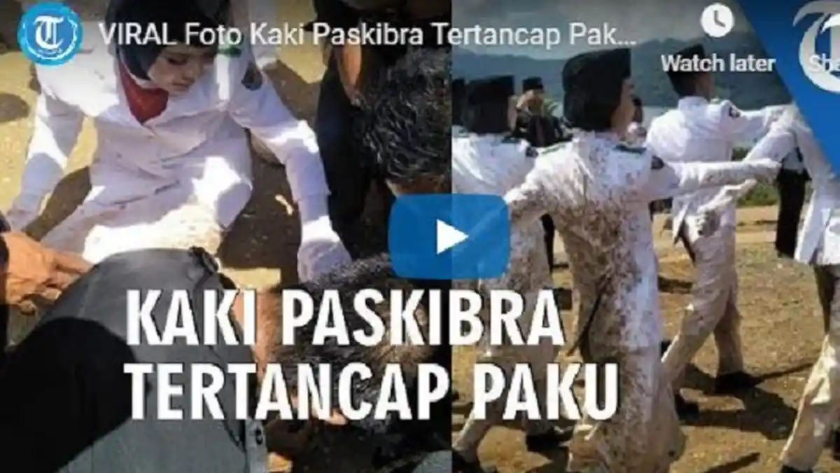 Pengakuan Dina, Paskibraka yang Kakinya Tertusuk Paku saat Upacara HUT RI, Darah Mengucur