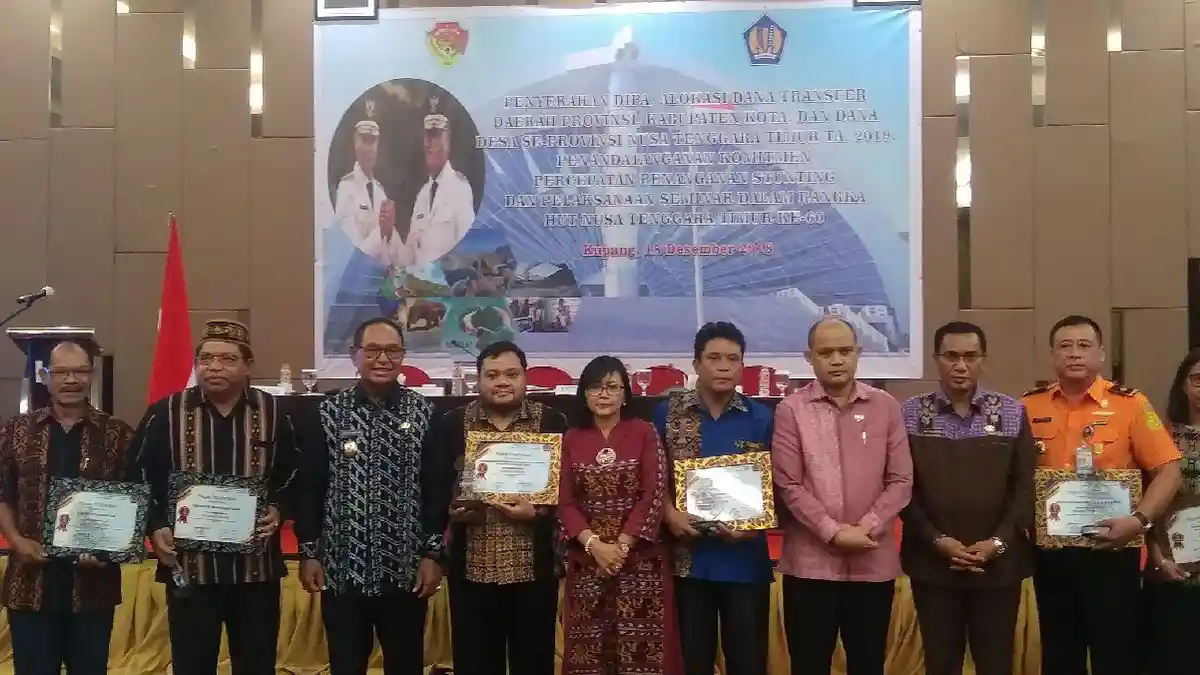 Wagub NTT Serahkan DIPA Provinsi NTT 2019 ! Pembangunn Bendungan BWS Rp 852 M