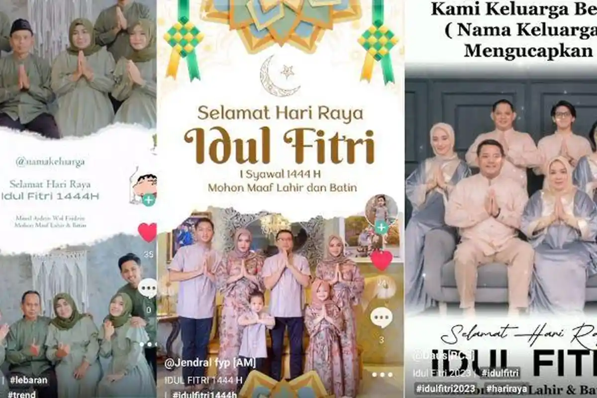 15 Template CapCut Idul Fitri 2023, Pasang Twibbon Video Ucapan Lebaran Bareng Keluarga