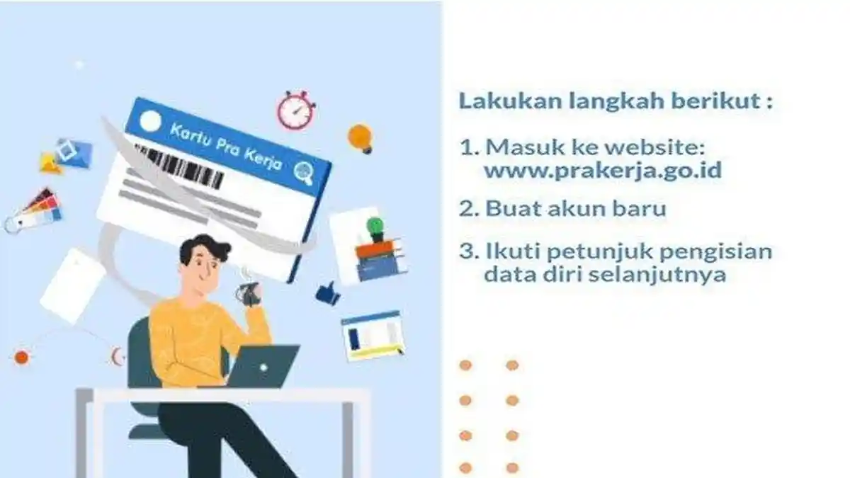 Syarat dan Langkah Daftar Prakerja Gelombang 8, Login www.prakerja.go.id dan Klik Menu Sekarang