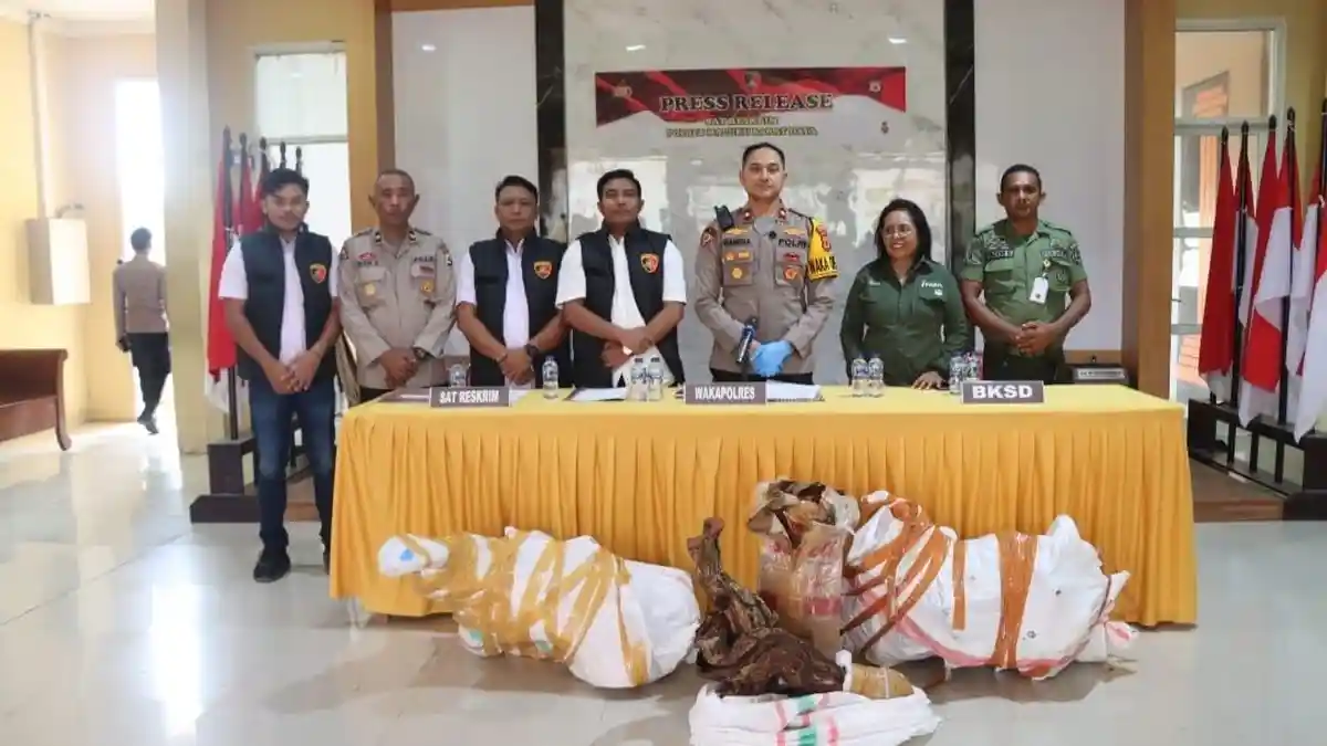 Polisi Gagalkan Penyelundupan 20 Koli Kayu Santigi di Pelabuhan Kaiwatu - MBD