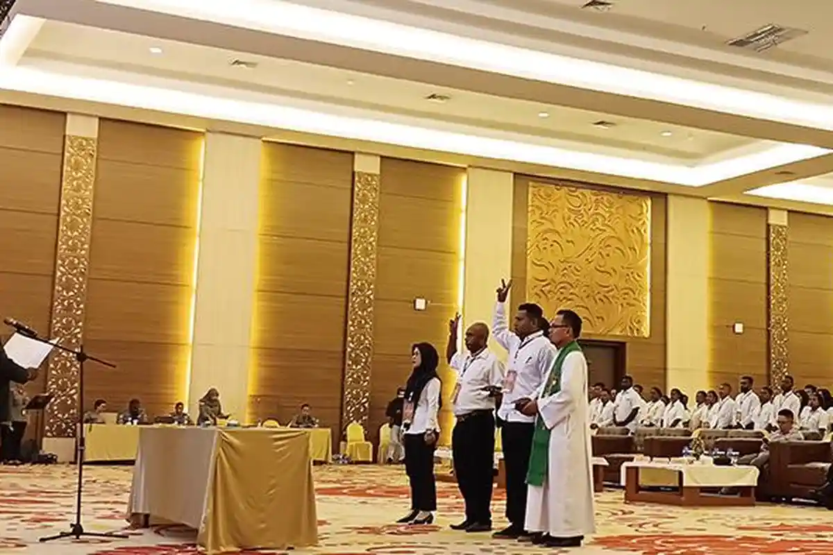 PPS se-Kabupaten Sorong Dilantik, TPS Pilkada Serentak 2024 Berkurang Dibanding Pemilu