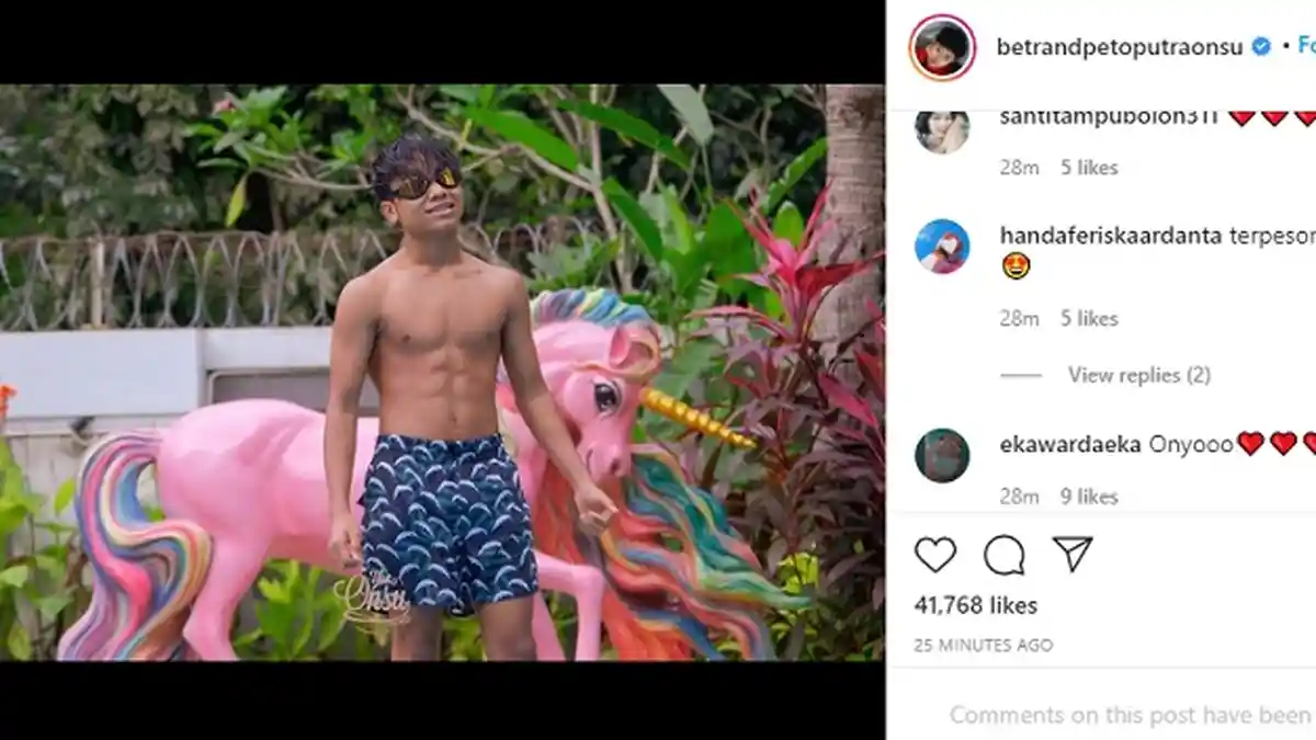 Betrand Peto Pasang Foto Six Pack, Warganet Kagum