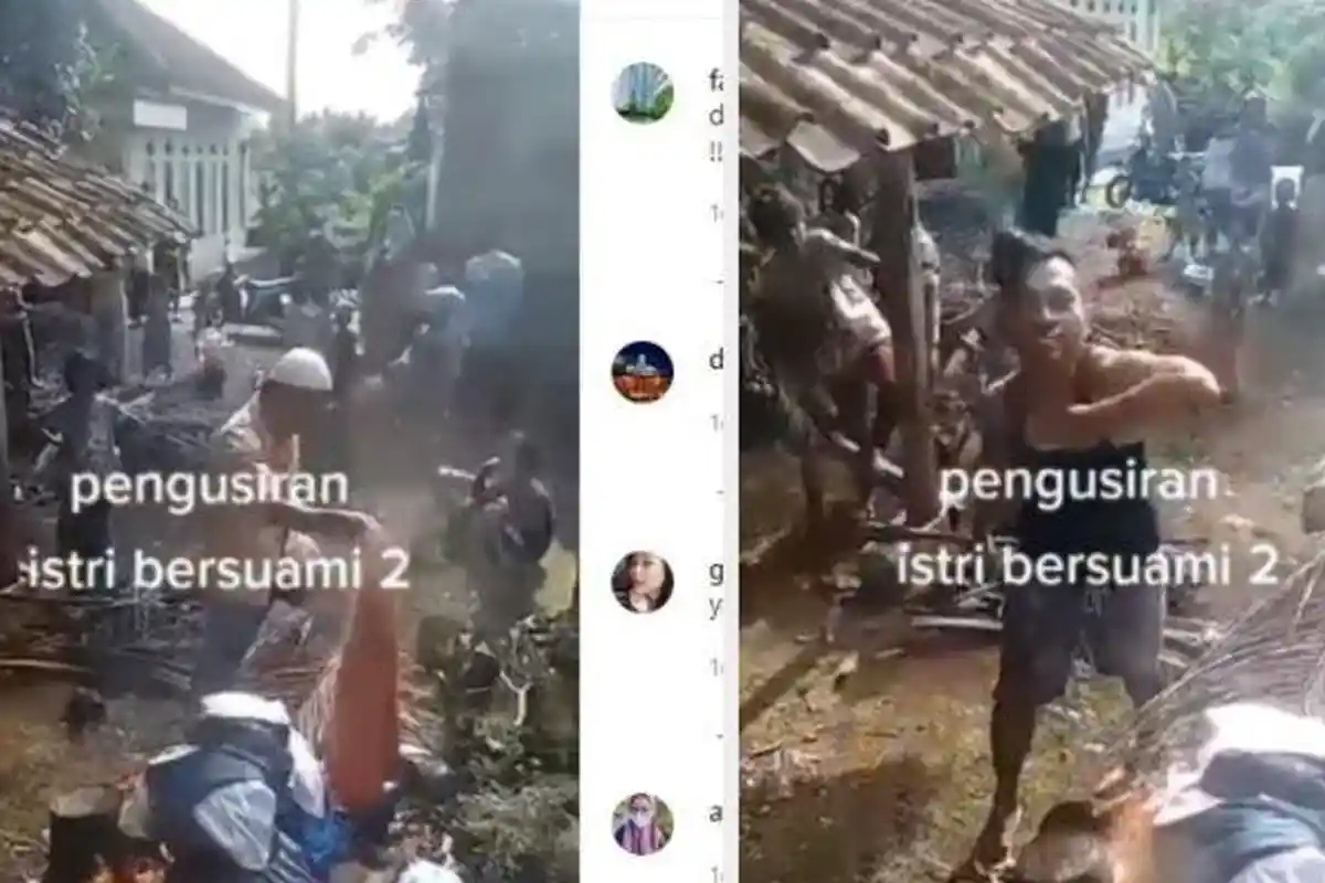 VIRAL Wanita Punya 2 Suami: Warga Kerubungi dan Bajunya Dibakar