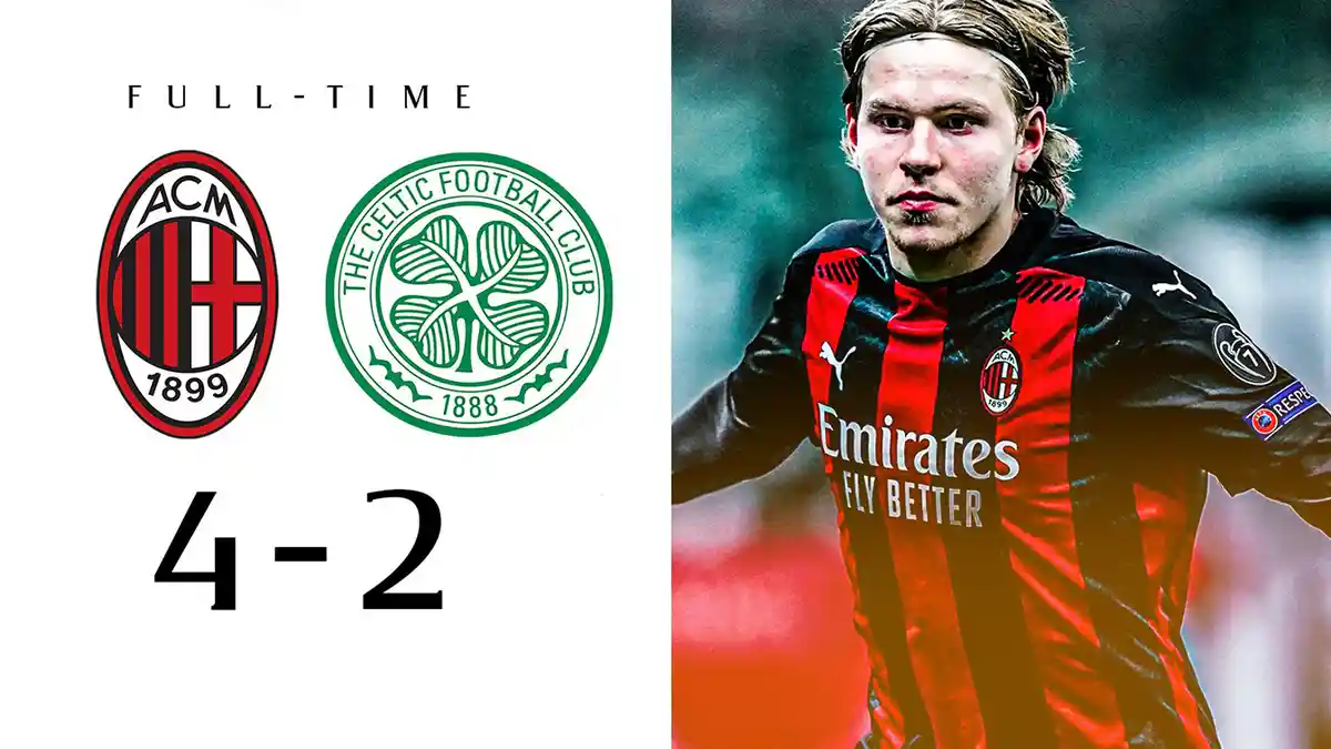 Hasil Liga Europa AC Milan vs Celtic, Drama 6 Gol di San Siro, AC Milan Menang