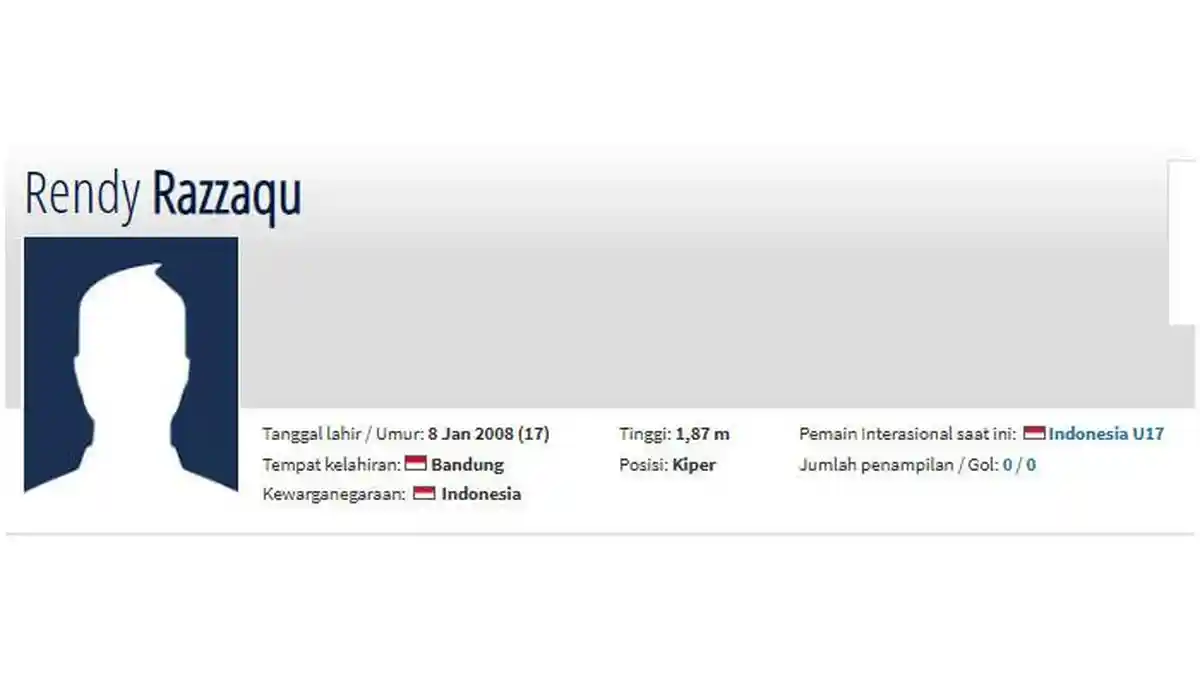 PROFIL BIODATA Rendy Mochtar Pemain Muda dengan Tinggi Badan 187 CM ...