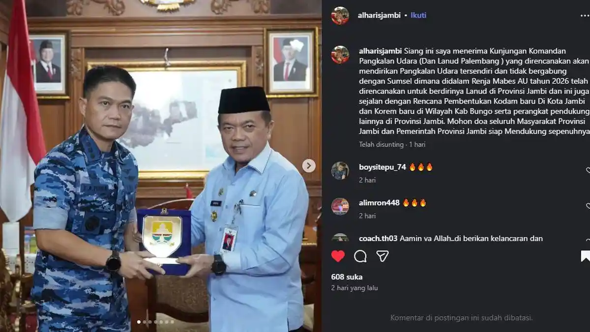 Dimana Lokasi Pangkalan Udara, Kodam, dan Korem Baru Jambi yang ...
