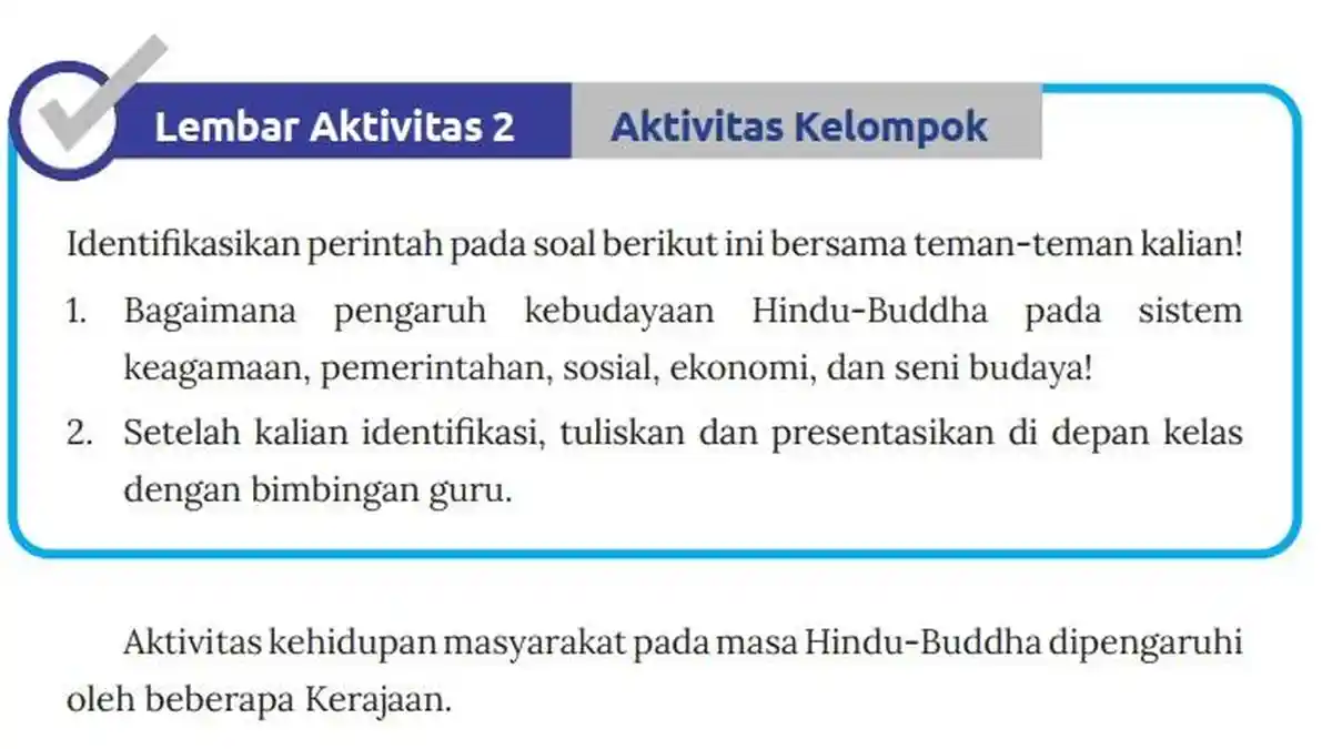 Jawaban Soal IPS Kelas 7 Semester 2 Halaman 143 Kurikulum Merdeka, Lembar Aktivitas 2