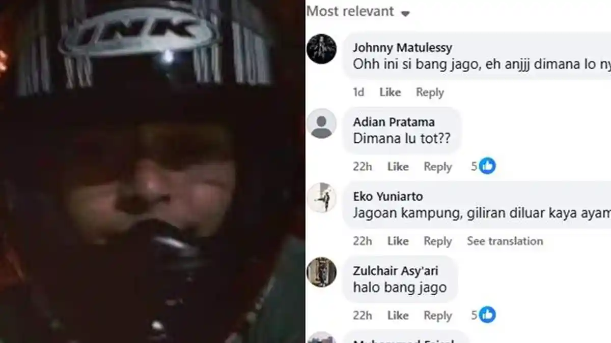Postingan Fredik Rysa Samuel Pengendara Ninja Diserbu usai Viral Pukul Pemotor Lain di Jagakarsa - Tribunsumsel.com