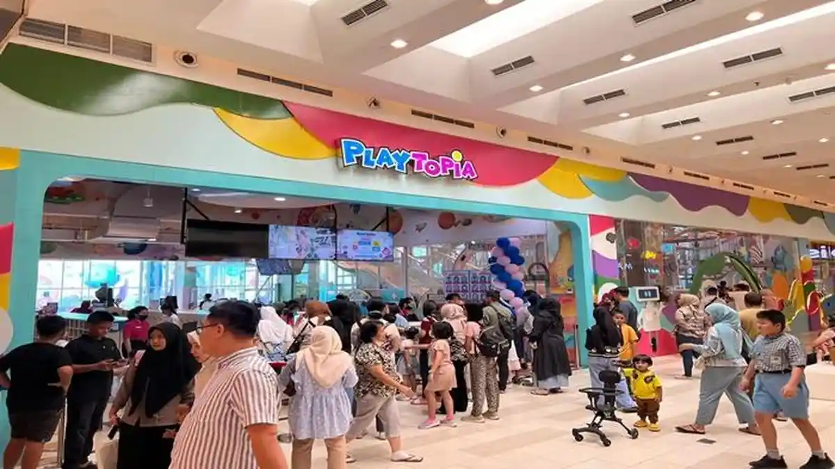Momen Libur Lebaran Idul Adha, Wahana Permainan di Mal Palembang Diserbu Pengunjung