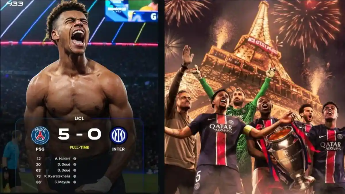 Hasil Laga Final Liga Champions 2025: PSG Juara Usai Bantai Inter 5-0