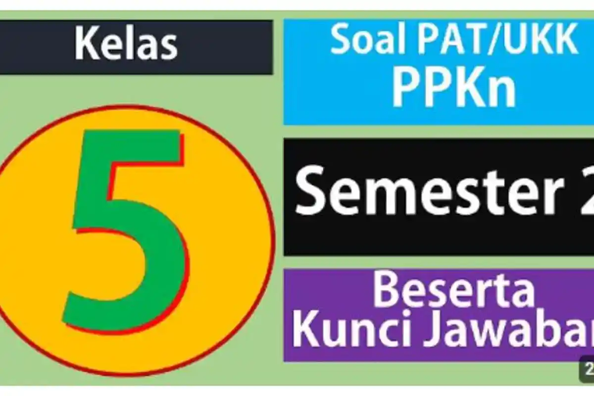 50 Soal PPKN Kelas 5 SD/MI Semester 2 Kurikulum Merdeka, Lengkap Kunci Jawaban UAS/SAS