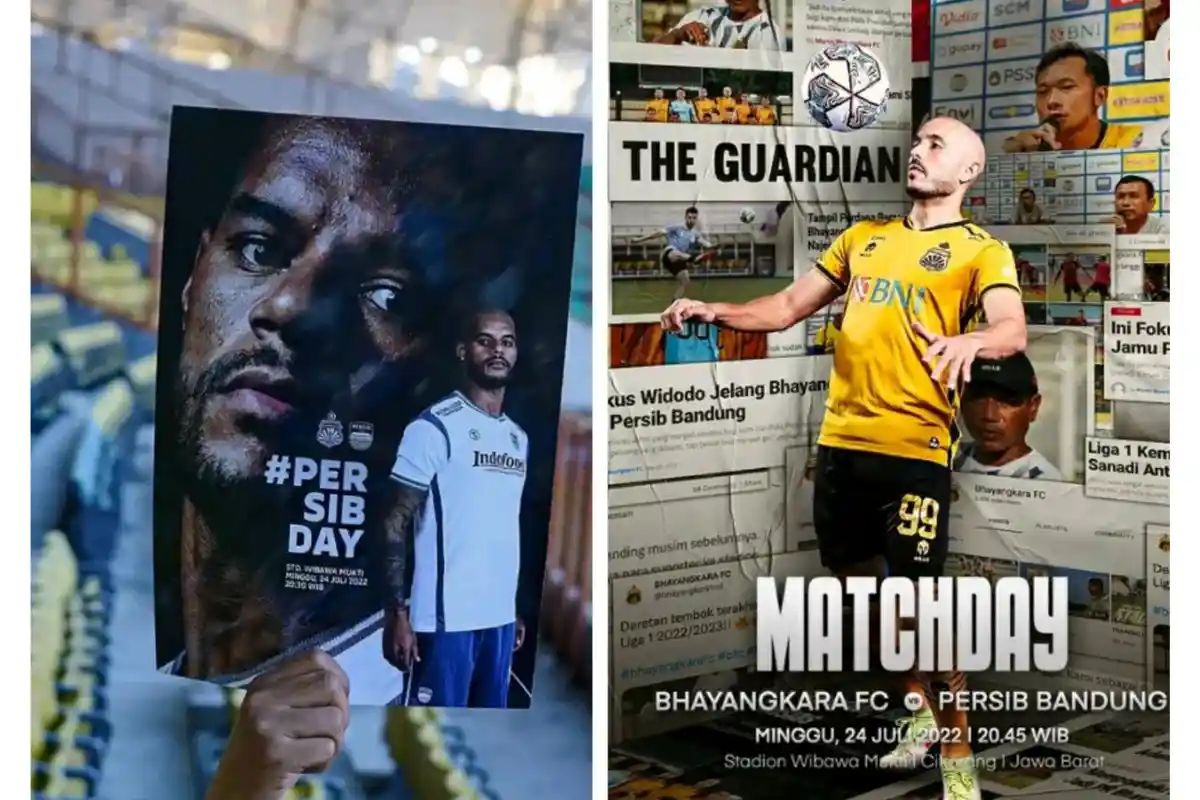 PERSIB Bandung VS Bhayangkara FC Skor 1-1 Babak Pertama