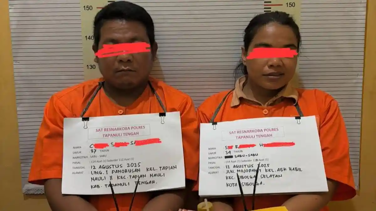 Gerebek Pondok, Polres Tapanuli Tengah Ringkus Dua Pengedar Narkoba, Satu Pelaku Residivis