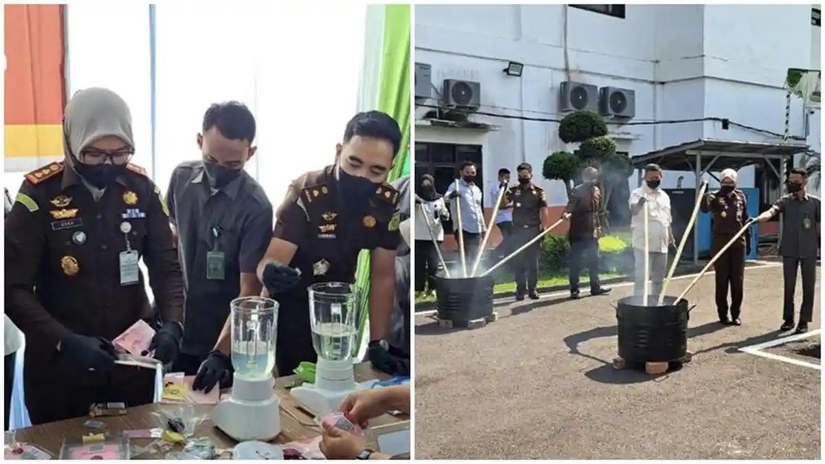 Enam Bulan Ada 41 Tindak Pidana di Prabumulih, Barang Bukti Dimusnahkan Kejaksaan - Sripoku.com