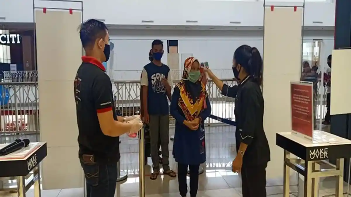 Pengunjung Citimall Prabumulih Ramai di Tengah Covid-19, Pengelola Perketat Protokol Kesehatan