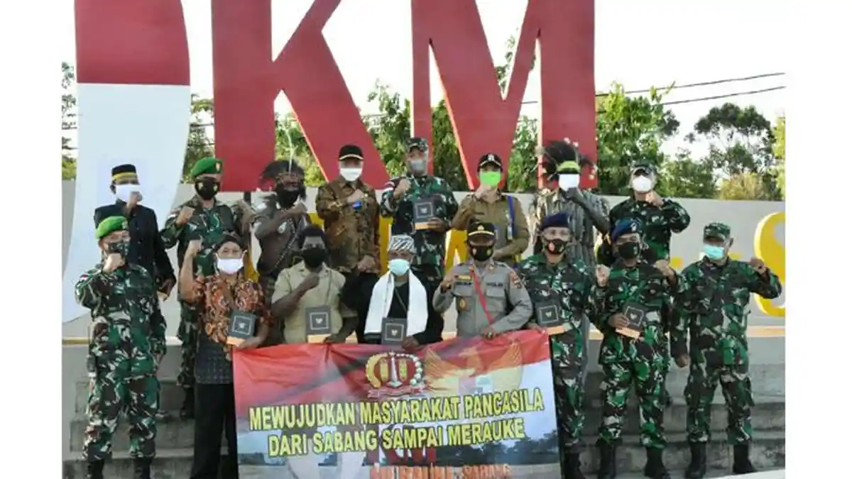 Ini Pesan dari Masyarakat Pancasila di Titik Nol KM Indonesia Sota Merauke