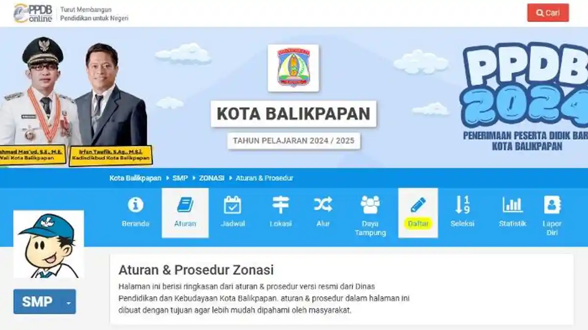 PPDB SMP Balikpapan 2024: Jalur Pendaftaran, Syarat, Cara Daftar, dan Jadwal