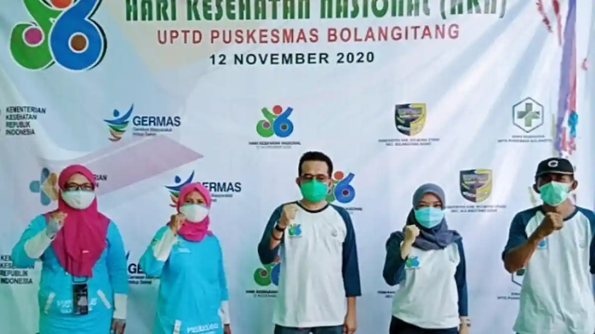 Peringati HKN, Dinkes Bolmut Gelar Pelayanan Kesehatan Gratis di Puskesmas