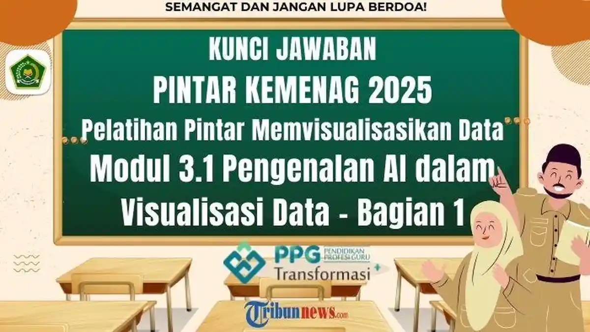 Kunci Jawaban Modul 3.1 Pengenalan AI dalam Visualisasi Data - Bagian 1 Pelatihan PINTAR Kemenag