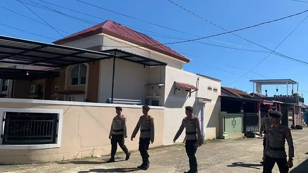 Perumahan Di Mamuju Sepi Ditinggal Mudik Pemiliknya, Polisi Patroli Keliling 