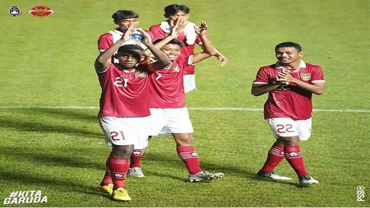 Hasil Timnas U16 Indonesia Vs Singapura di Babak Pertama : Garuda Asia Cetak Setengah Lusin Gol!