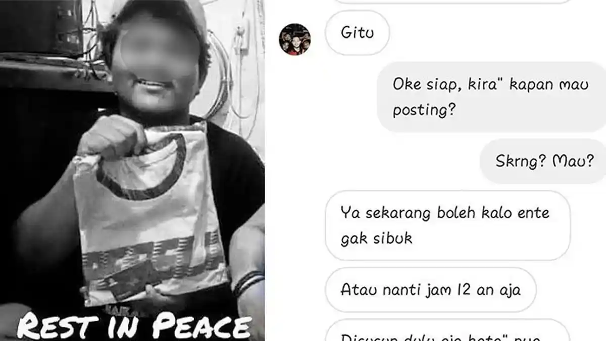 Chat Percakapan Terakhir Haringga Sirila Tersebar, Ternyata Sosok Orang yang . . .