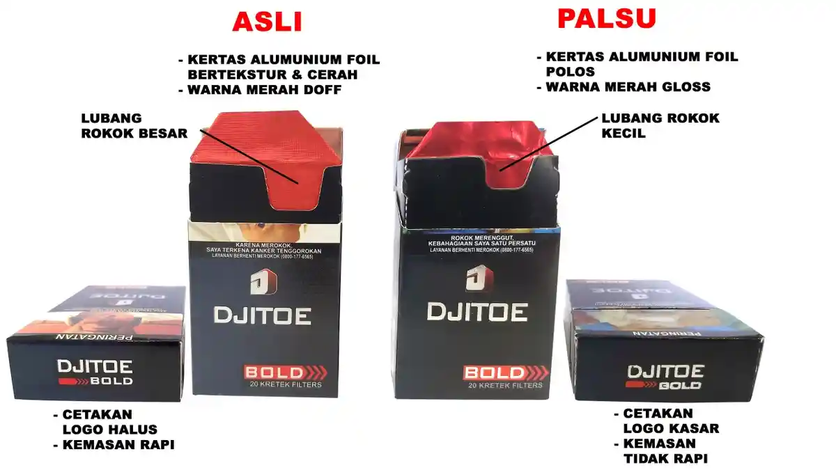 Rokok Djitoe Bold Dipalsukan di Bangka Belitung, Perusahaan Lapor Polisi