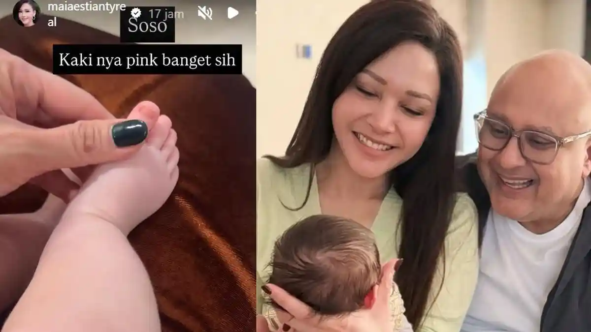 Певица Майя Эстианти восхищена розовым оттенком кожи трехмесячного внука