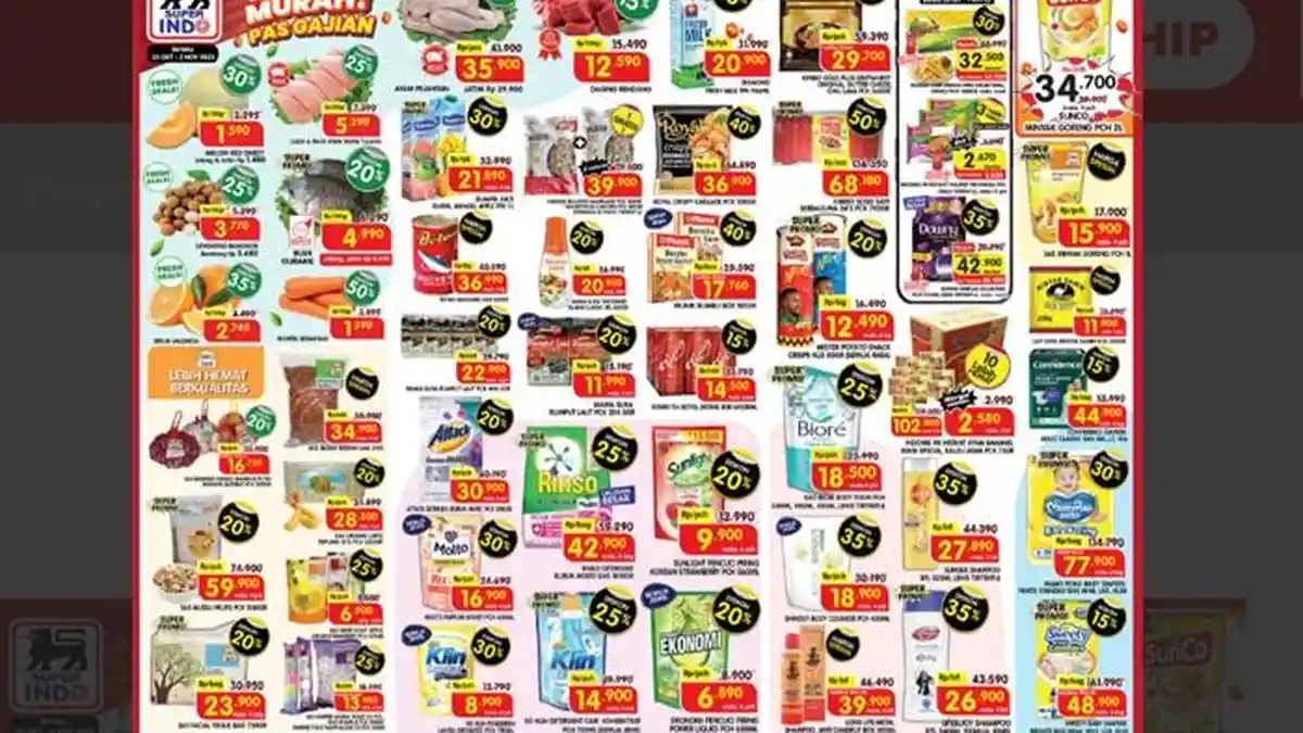 KATALOG Promo Superindo Hari Ini 30 Oktober 2023 Akhir Bulan Extra Diskon, Gurame Disc 20 Persen