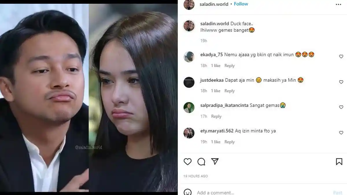 Fans Ikatan Cinta Dukung Deva dan Amanda Manopo dengan Buat Akun Saladin
