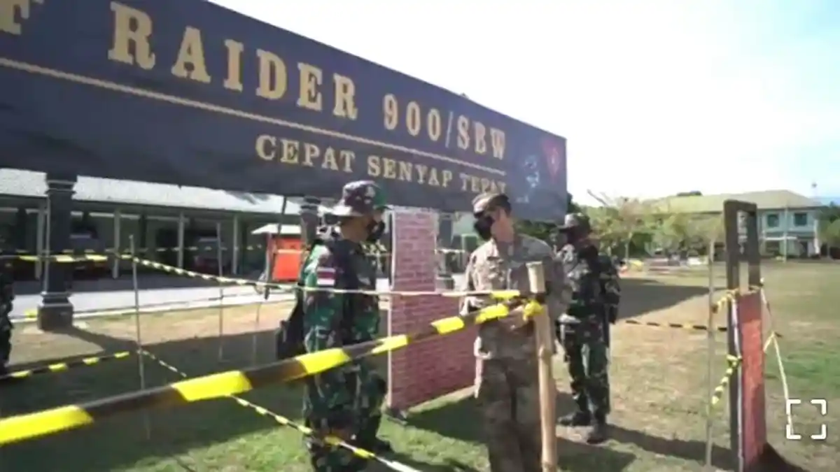Di Yonif 900 Raider/SBW, US Army Lakukan Latihan Pertempuran Jarak Dekat