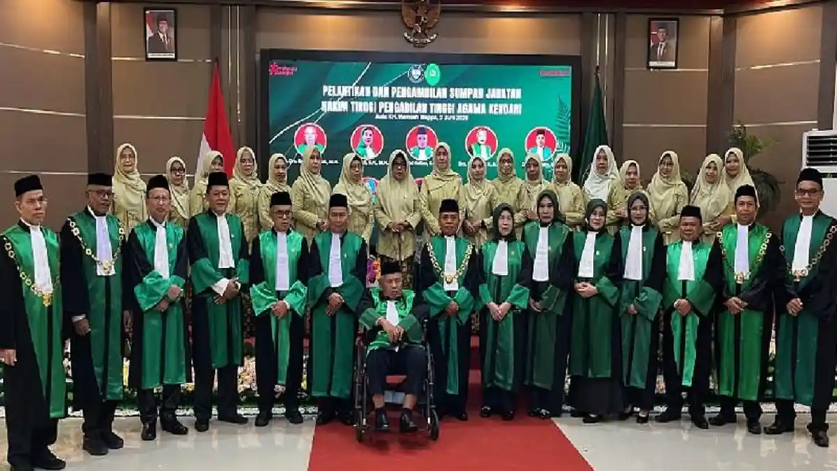 Nama 10 Hakim Tinggi PTA Kendari dan 4 Ketua Pengadilan Agama di Sulawesi Tenggara Dilantik Hari Ini