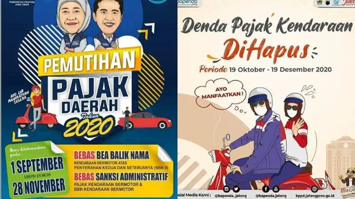 Jadwal Penghapusan Denda Pajak Kendaraan Bermotor di 7 Provinsi di Indonesia, Jangan Sampai Terlupa